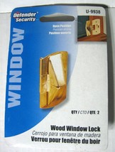 Prime Line U9938 Wood Window Flip Lock Brass Plated 2 Pack - $9.49
