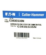 BOX OF 100 NEW EATON CUTLER HAMMER C383ES35N SCREWLESS END STOPS - £75.01 GBP