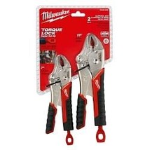 Milwaukee Tool 2 Pc. 7&quot; &amp; 10&quot; TORQUE LOCK CURVED JAW LOCKING PLIERS SET ... - $83.15