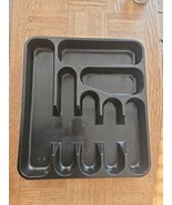 Black Plastic 7 Compartment Kitchen Utensil Tray Holder, 16.5&#39;&#39; x 14.5&#39;&#39; - €6,07 EUR