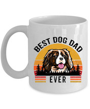 Best Cavalier King Dog Dad Ever Mug 11oz Retro White Cup 15oz Gift For Dog Lover - $15.00+