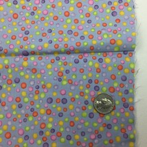 1/2 Yd Lavender Circles Dots Crazy for Daisy Sampon Kaufman Quilting Fabric - £7.07 GBP