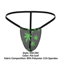 MALE POWER POSING STRAP G STRING HAZY DAYZ POTLEAF ONE SIZE 28-40 - £14.38 GBP