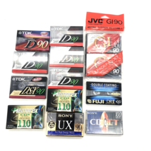 Lot of 13 NEW Blank Audio Cassettes Sony Memorex TDK Scotch FUJI JVC - £19.30 GBP