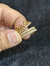 Wholesale Lot 4 Pic Simulated Diamond Eternity Ring 14K Gold Plated Mix Size - $17.93