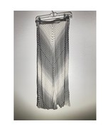 Max Studio Black &amp; White Chevron Pleated Midi Skirt Size Approx. M - $345.63 MXN