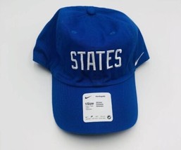 Brand New Nike USMNT Campus Crest State Adjustable Blue Hat One Size New - £18.67 GBP