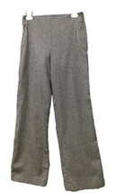 Wide Leg Pants Ribbed Knit  Brown Mingle Side Zipper Petite Talbot&#39;s Siz... - £15.79 GBP