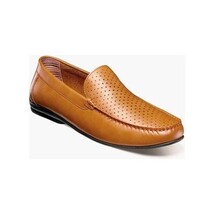 Stacy Adams Conroy Moc Toe Perf Slip-On Casual Shoes Tan 25702-240 image 9