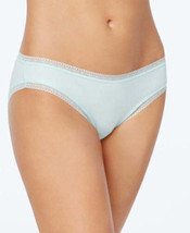 allbrand365 designer Womens Intimate Cotton Lace Trim Bikini, Large, Sunlit Aqua - £10.10 GBP