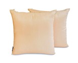 Plain Pillow Covers Beige Set of 2, Art Silk Plain, Solid - Beige Luxury - $15.30 - $40.49