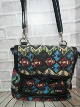 The Sak backpack purse convertible shoulder bag crossbody aztek chevron ... - $51.97