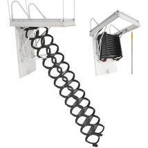 VEVOR Attic Ladder, 660LBS/299.4KG Capacity, Fits 9.5 to 10.2 ft Ceiling... - $649.90