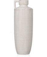 Large Rustic Terracotta Vase For Pampas Grass, Decorative Farmhouse Vase... - £37.58 GBP