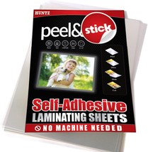 Pack of 24, Self-Adhesive Laminating Sheets, Clear Letter Size (9 X 12 I... - $13.99