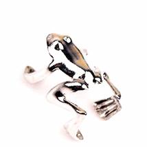 New Silver FROG Ear Cuff Earcuff Earring Ear Crawler Climber Frog Jewelry Gift - £11.03 GBP