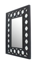 40&quot; Antique Square Accent Mirror Wall Mounted With Frame - $479.50