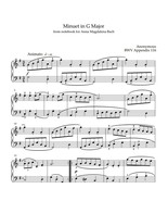 Minuet in G Major - BWV Appendix 116 - $2.15