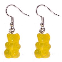 Originality Statement Minimalist Gummy Bear Earrings Crystal Butterfly Bears Dro - £6.74 GBP