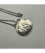 Silpada Sterling Silver Hammered Oval Disc Necklace 925 - $89.79 CAD