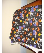 Halloween Fabric Silly Skelton With Orange Cats - €13,70 EUR
