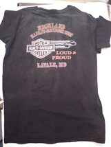 Vintage Harley Davidson Loud &amp; Proud. Lavale, MD. Made in USA. Large. - £73.34 GBP