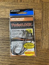 Owner Twistlock Light Weighted Hook Size 6/0-BRAND NEW-SHIPS SAME BUSINE... - £7.92 GBP