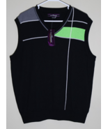 MEN&#39;S GRAND SLAM X SLEEVELESS COTTON SWEATER GOLF VEST CASUAL V-NECK LAR... - $37.69 CAD