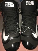 Nike Men&#39;s BSBL Huarache Black Cleats Size 14 Baseball Shoes NEW-SHIPS N... - £63.20 GBP