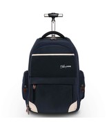 19 Inches Wheeled Rolling Backpack For Men And Women Business Laptop Tra... - £95.09 GBP