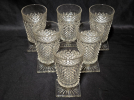Vintage WESTMORELAND 4.5&quot; Footed Juice Goblet ENGLISH HOBNAIL 7 Ounce - ... - $28.78