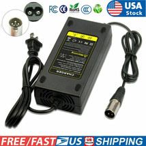 54.6V 2A Lion Battery Power Charger Male Xrl For 48V Battery Electric Bi... - $34.99