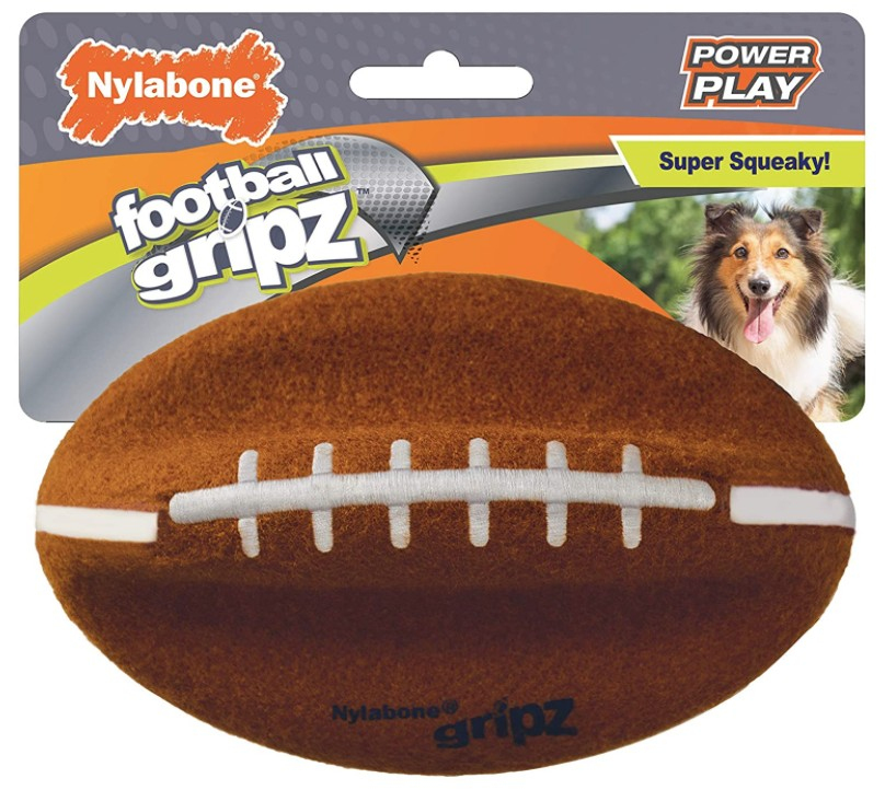 Primary image for [Pack of 3] Nylabone Power Play Football Medium 5.5" Dog Toy 1 count