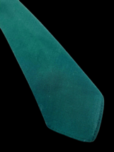 1950s Superba Princeton Solid Vtg Necktie Art Deco Swing Tie Skinny Green Woven - £52.51 GBP