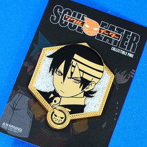 Soul Eater Death the Kid Golden Glitter Enamel Pin - Anime Manga Figure  - $14.99