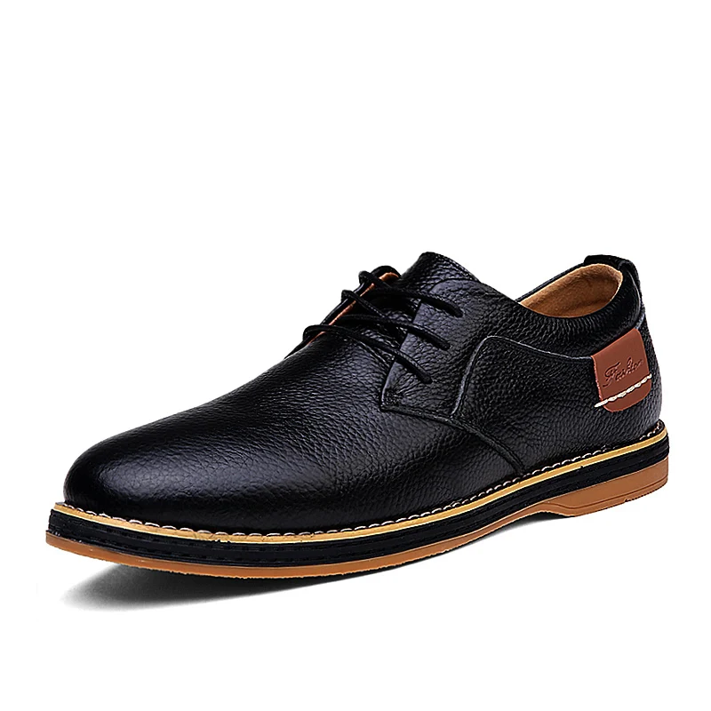 Tumn fashion men shoes men leather oxfords shoes casual lace up formal business wedding thumb200