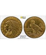 1911-D $5 Genuine AU Half Eagle PCGS Authentic Denver Indian Head 13 Stars - $4,500.00