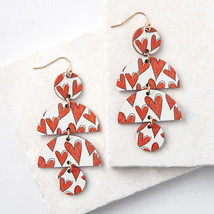 Plunder Earrings (new) MO SWEET - MULTIPLE WOOD SHAPES - 3.25&quot; LONG (PPE... - £17.99 GBP