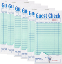 6 Pack Guest Checks Books for Servers Server Note Pads, Waiter Checkbook, Waitre - £8.35 GBP