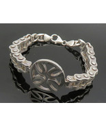 925 Sterling Silver - Vintage Shiny Open Cross Bicycle Chain Bracelet - ... - $7,093.29 MXN