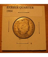 1904  Barber Quarter  - 90% Silver - £7.85 GBP