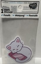 Fluffy Cat , Vinyl Decal Sticker, waterproof durable removal 2 inches - $51.39 MXN