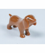 DOLLHOUSE MINIATURE DACHSHUND PUPPY DOG TOY FIGURE PET - $9.73 CAD