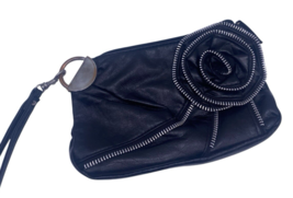 Y2K Wristlet Clutch Purse Wallet Black Large Flower Whimsigoth Grunge Fa... - $23.57