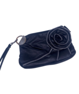 Y2K Wristlet Clutch Purse Wallet Black Large Flower Whimsigoth Grunge Fa... - $32.34 CAD