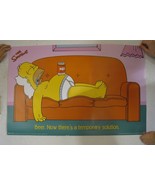 the Simpsons Poster Homer On the Couch Commercial - $512.61 MXN