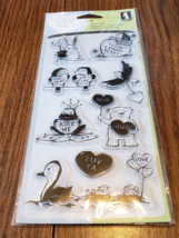 Inkadinkado Animal Hearts Luv Ya Clear Acrylic Stamp Set - $4.94