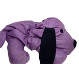 Shimmer Iridescent Plush Microbead Pillow Dog Purple Toy 17&quot; - $14.51