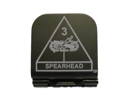 US ARMY 3rd Armored Division Laser Etched Aluminum Hat Clip Brim-it - £9.24 GBP