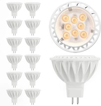 12 Pack Mr16 Led Light Bulbs, 50 Watt Equivalent Landscape Light, Track Lighting - £35.42 GBP